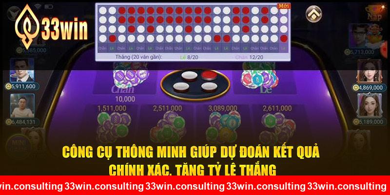 Công cụ thông minh giúp dự đoán kết quả chính xác tại 33WIN